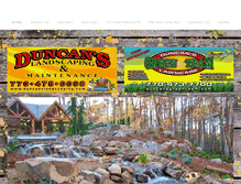 Tablet Screenshot of duncanslandscaping.com